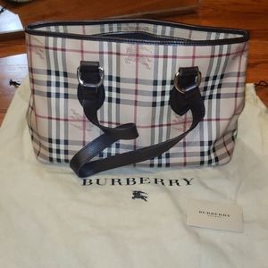 Burberry vintage shoulder bag tote